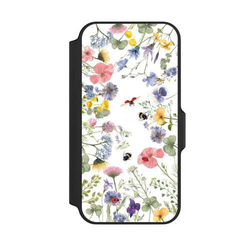 Apple iPhone 13 Mini NIVOflip Bunte Frühlingsblumen und Bienen