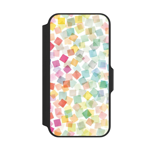 Apple iPhone 13 Mini NIVOflip Konfetti geometrische Plaids Regenbogen