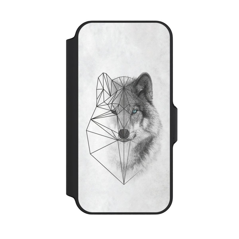iPhone 13 Mini NIVOflip Polygonaler Wolf