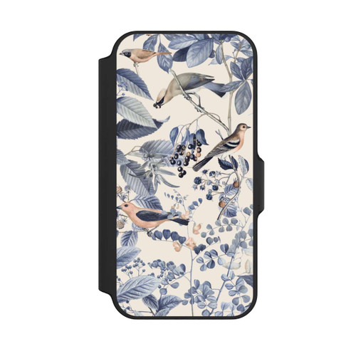Apple iPhone 13 Mini NIVOflip Vögel und Beeren in Beige
