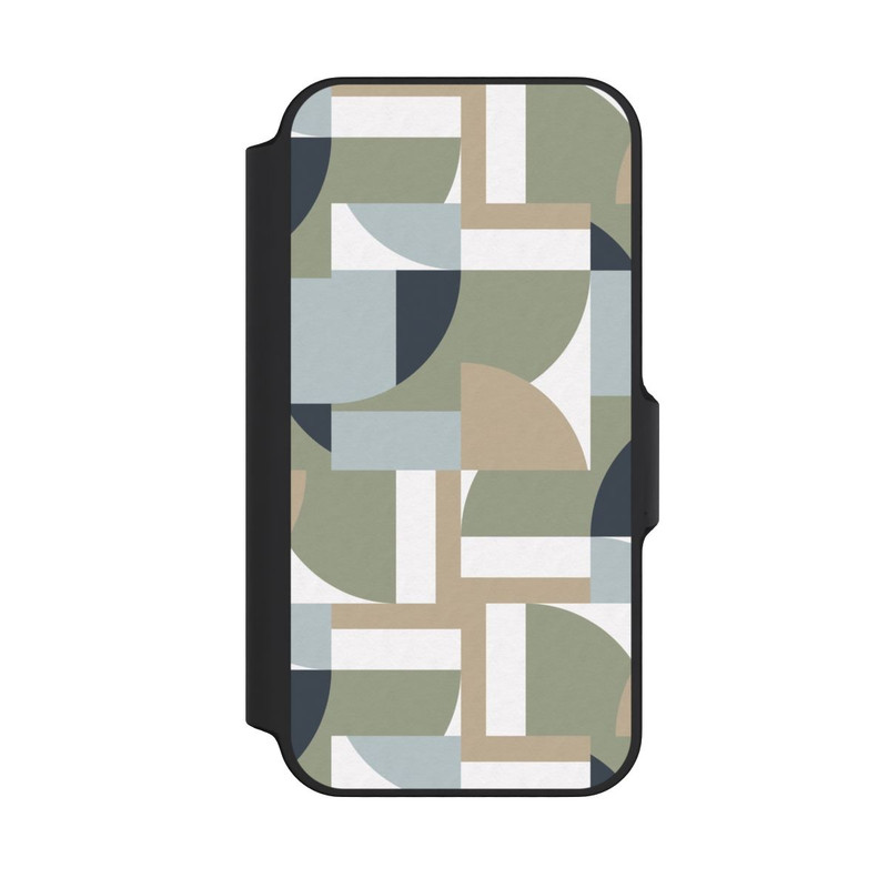 iPhone 13 Mini NIVOflip Futuristische Bauhaus Polygone Beige