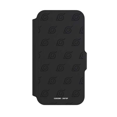 Apple iPhone 13 Mini NIVOflip Black Konoha Pattern Transparant