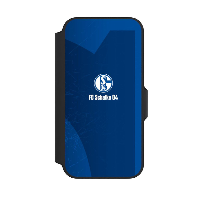 iPhone 13 Mini NIVOflip Schalke 04 Blauer Hintergrund Mit Logo
