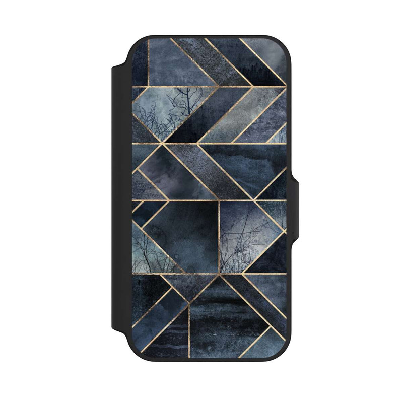 iPhone 13 Mini NIVOflip Abstract Nature-Dark Blue