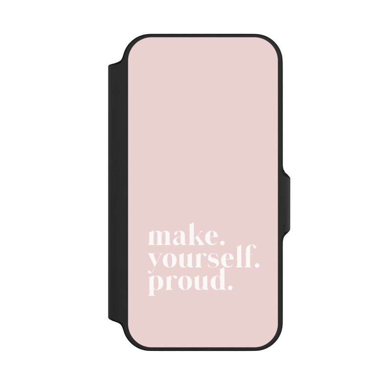 iPhone 13 Mini NIVOflip Make Yourself Proud Zitat - Altrosa
