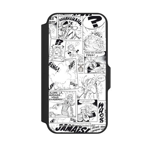 Apple iPhone 13 Mini NIVOflip Asterix Comic Schwarz und Weiß