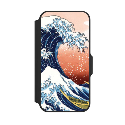 Apple iPhone 13 Mini NIVOflip La Grande Vague de Kanagawa Rouge