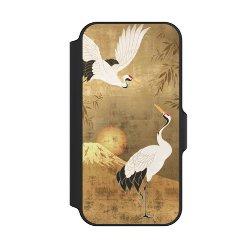 Apple iPhone 13 Mini NIVOflip Kraniche Gold Japan 1