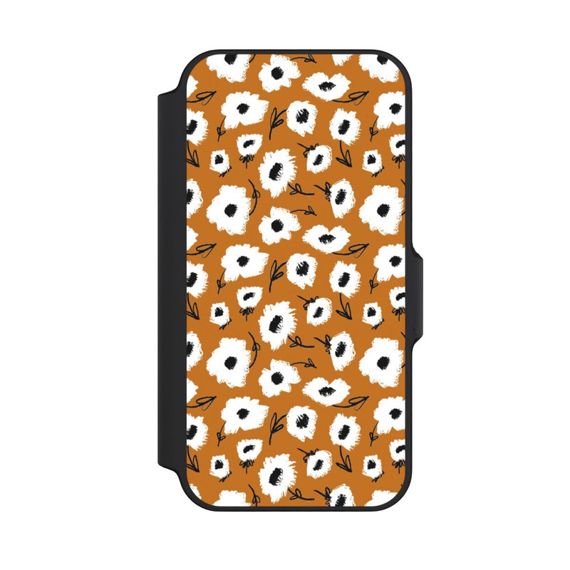 iPhone 13 Mini NIVOflip Pattern Fleurs Ocres