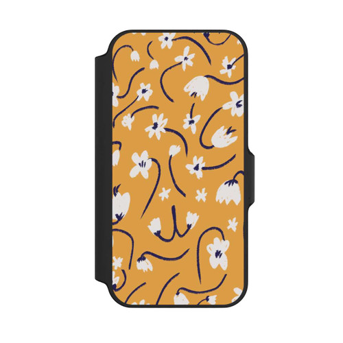 Apple iPhone 13 Mini NIVOflip Pattern Petites Fleurs Jaunes