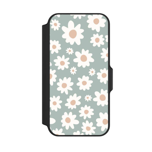 Apple iPhone 13 Mini NIVOflip Gänseblümchen Muster grün