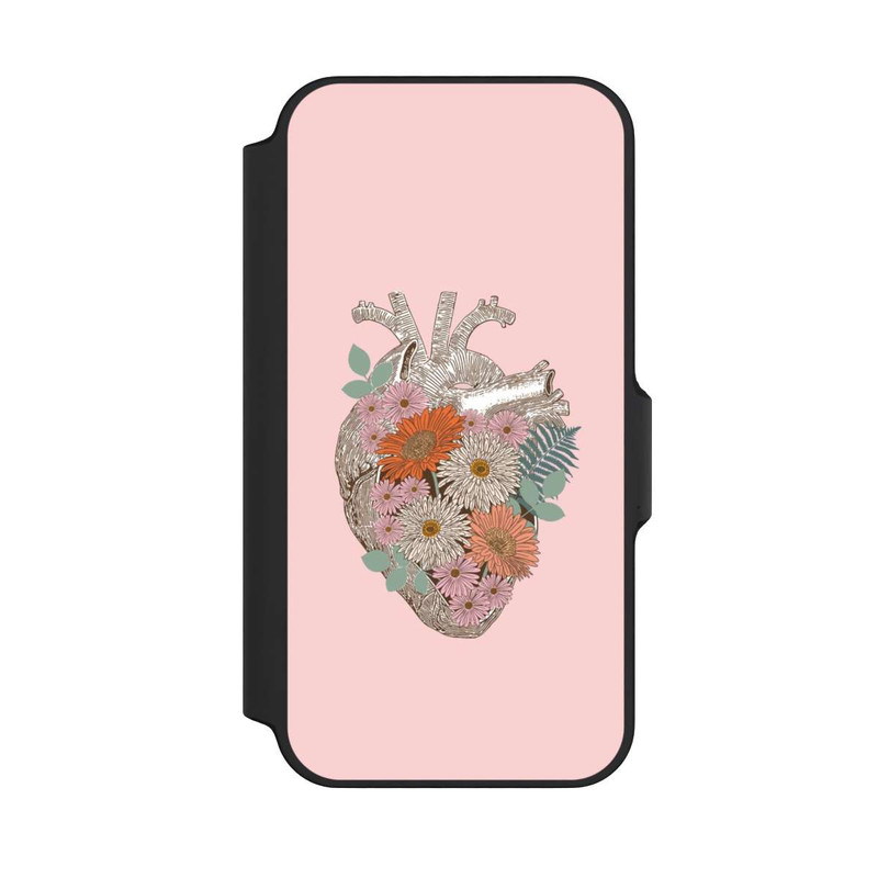 iPhone 13 Mini NIVOflip Florales Vintage-Herz