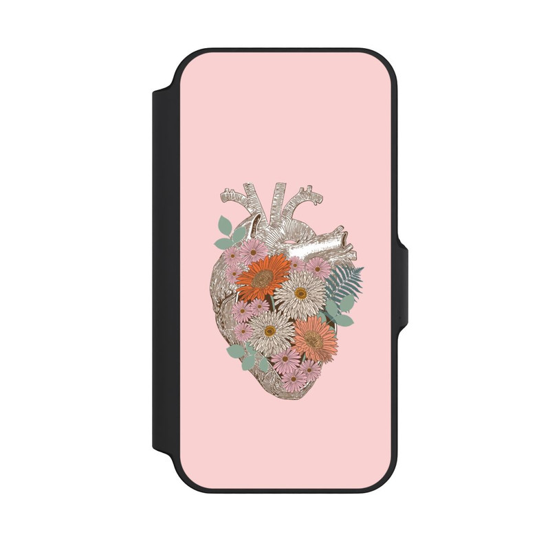 iPhone 13 Mini NIVOflip Florales Vintage-Herz