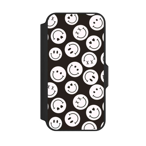 Apple iPhone 13 Mini NIVOflip Smiles Emotes Pattern Black And White