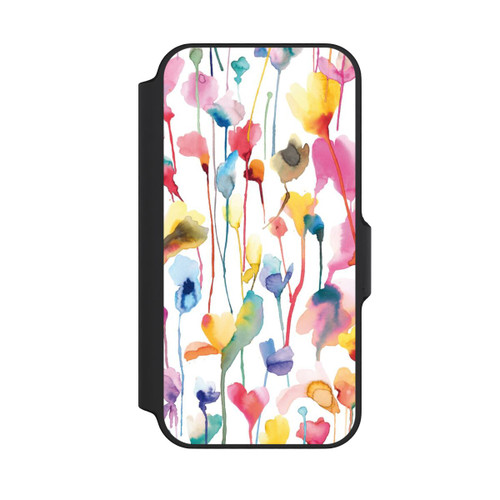 Apple iPhone 13 Mini NIVOflip Aquarell Wildblumen bunt