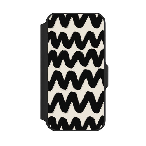 Apple iPhone 13 Mini NIVOflip Vagues Noires Pattern