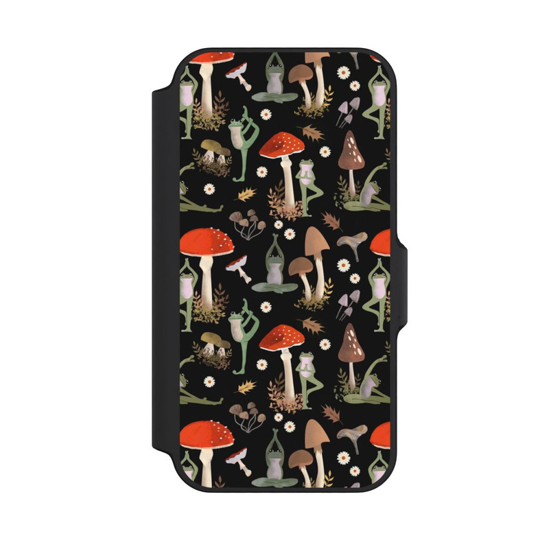 iPhone 13 Mini NIVOflip Yoga-Frösche mit Pilzen