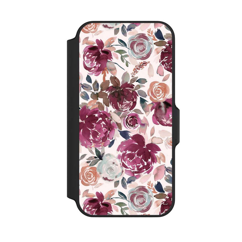 iPhone 13 Mini NIVOflip Herbstpfingstrosen und Rosen in Rosa