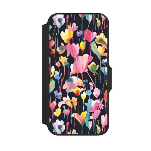 Apple iPhone 13 Mini NIVOflip Wildblumen schwarz