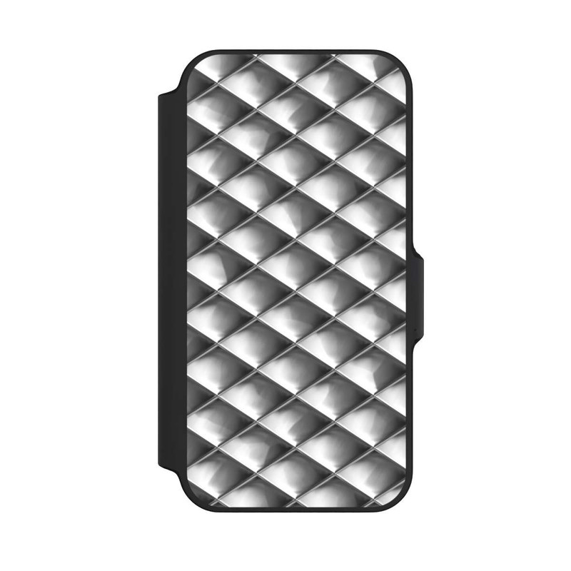 iPhone 13 Mini NIVOflip Glamour Silver Squares
