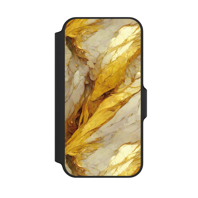 iPhone 13 Mini NIVOflip Weiße Marmor-Golddruckschichten