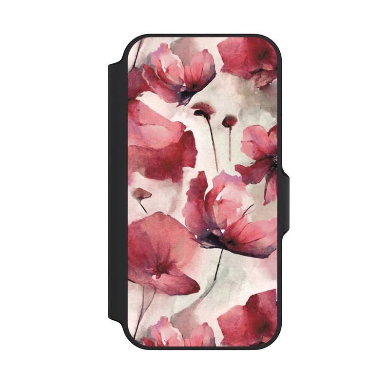 iPhone 13 Mini NIVOflip Wilde Mohnblumen Aquarell mit KI