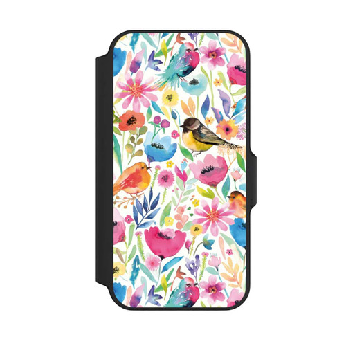 Apple iPhone 13 Mini NIVOflip Wunderliche Vögel und Blumen