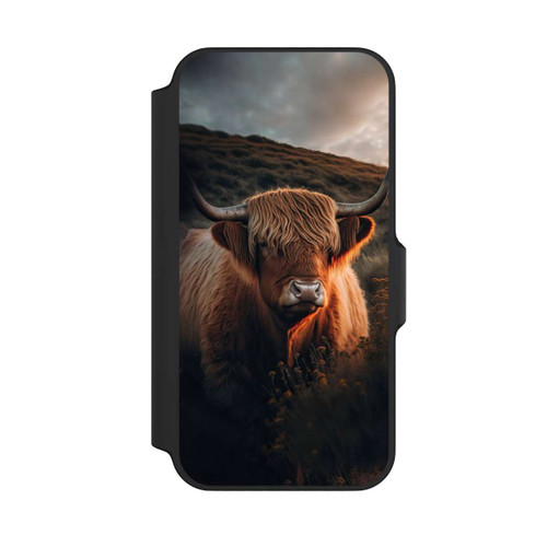 Apple iPhone 13 Mini NIVOflip Vache Highland avec de grandes cornes avec IA