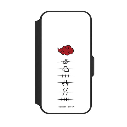 Apple iPhone 13 Mini NIVOflip Akatsuki Mitgliedersymbole Weiß