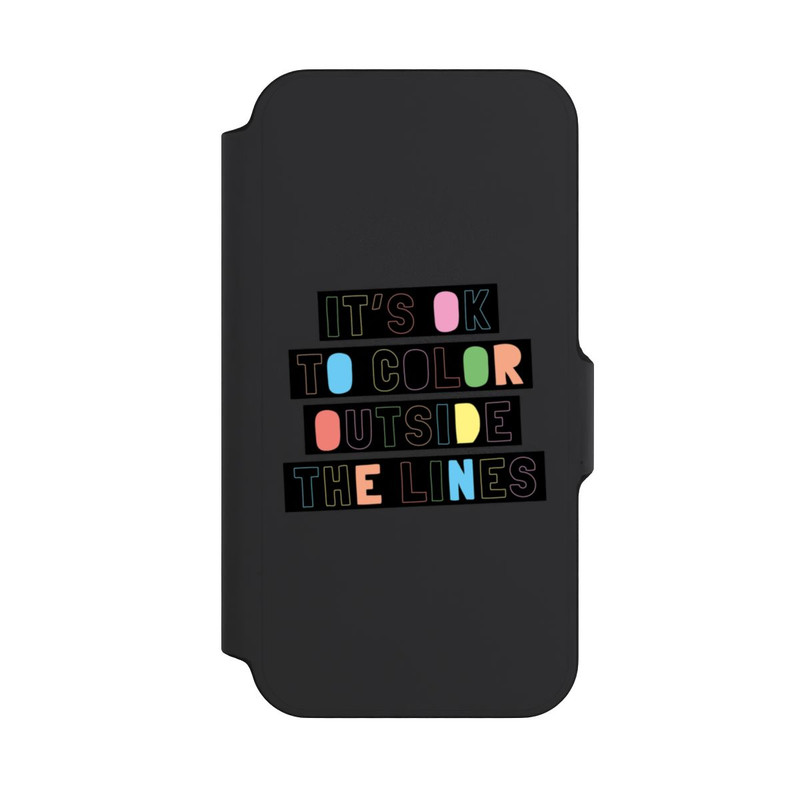 iPhone 13 Mini NIVOflip Color Outside The Line Transparent
