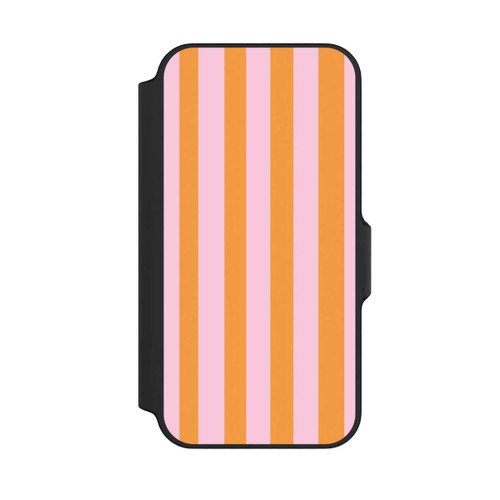 Apple iPhone 13 Mini NIVOflip Orange Rosa Streifen