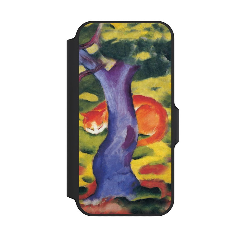 iPhone 13 Mini NIVOflip Katze hinter Einem Baum von Franz Marc