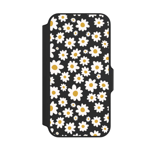 Apple iPhone 13 Mini NIVOflip Daisy Flower Seamless Pattern Transparent