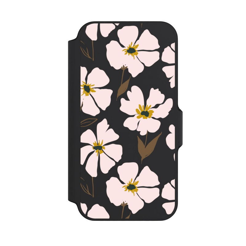 iPhone 13 Mini NIVOflip Simple Pastell Flowers Rose Transparent