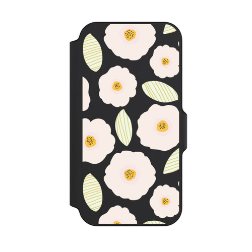 Apple iPhone 13 Mini NIVOflip Simple Pastell Flowers Light Transparent
