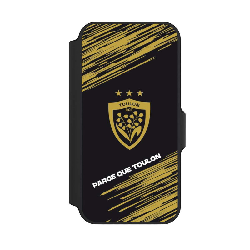 iPhone 13 Mini NIVOflip RCT Logo Gold Monochrom