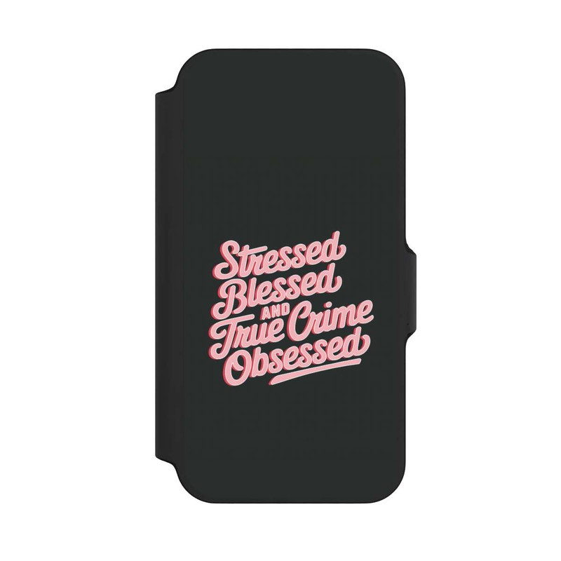 iPhone 13 Mini NIVOflip Stressed Blessed and True Crime Obsessed