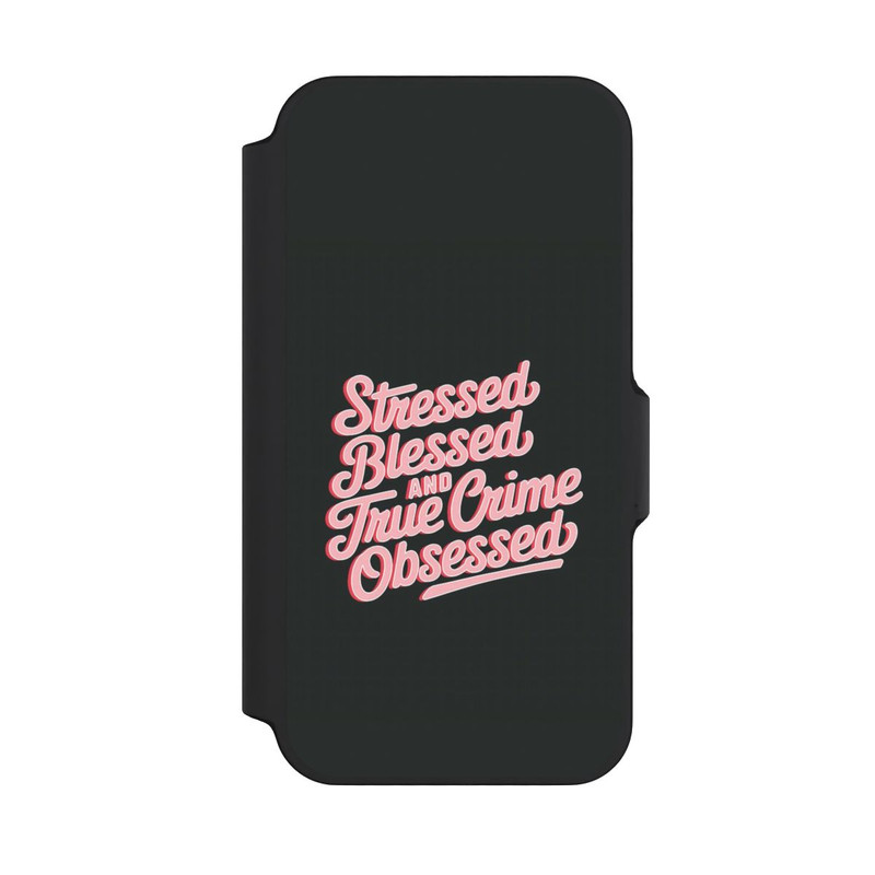 iPhone 13 Mini NIVOflip Stressed Blessed and True Crime Obsessed
