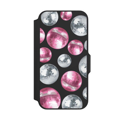Apple iPhone 13 Mini NIVOflip Discokugel Show Pink Transparent