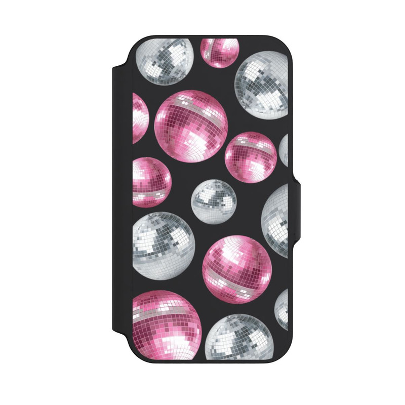 iPhone 13 Mini NIVOflip Discokugel Show Pink Transparent