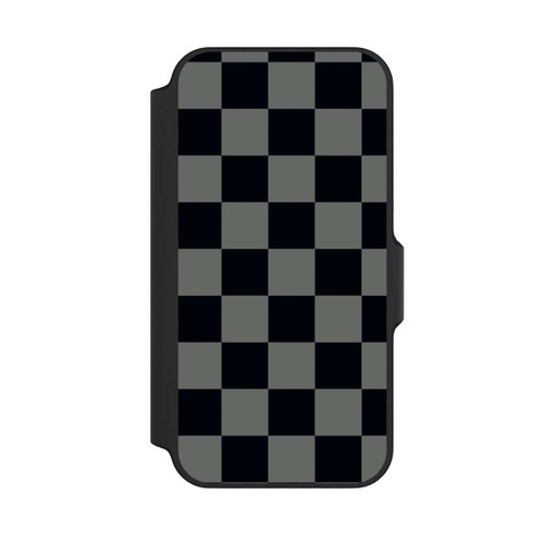 Apple iPhone 13 Mini NIVOflip Schachbrett Schwarz Grau