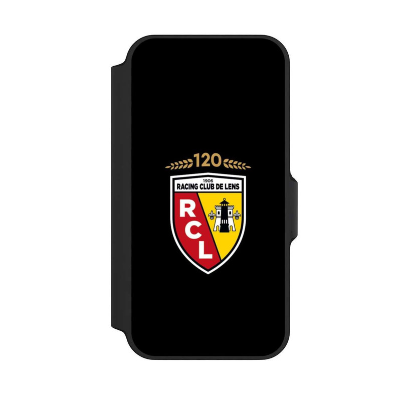 iPhone 13 Mini NIVOflip RC Lens 120 Jahre Jubiläums Logo schwarz