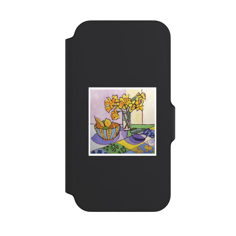iPhone 13 Mini NIVOflip Daffodil Patchwork, 2023, by Catherine J Martzloff