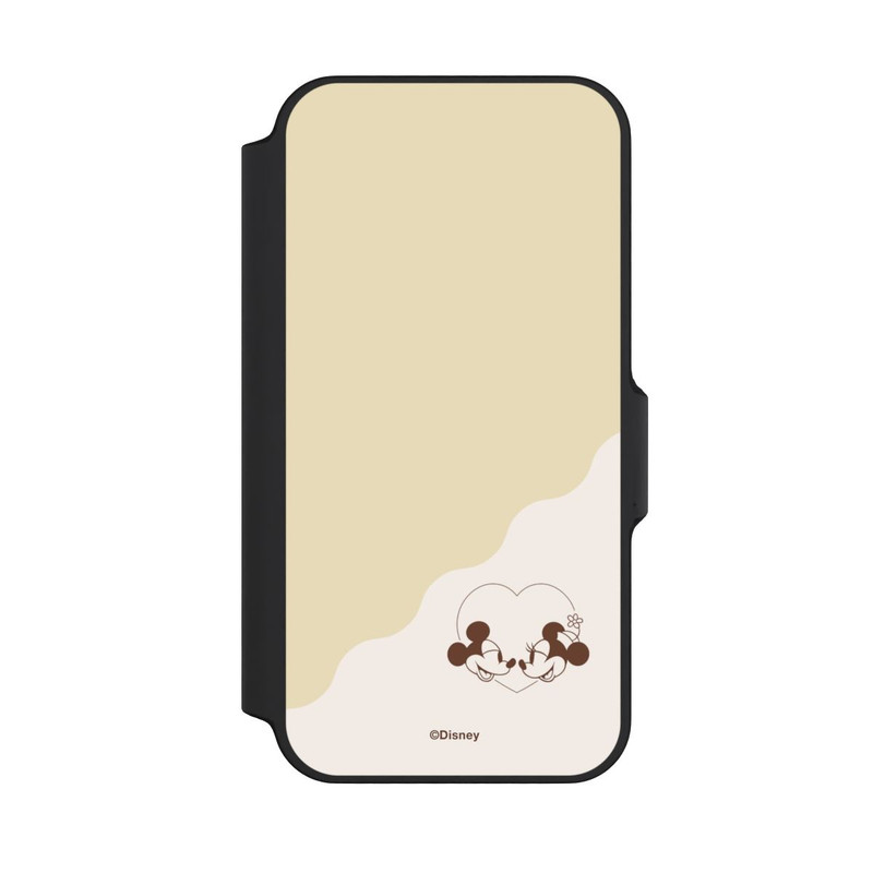 iPhone 13 Mini NIVOflip Mickey and Minnie Love Heart Beige