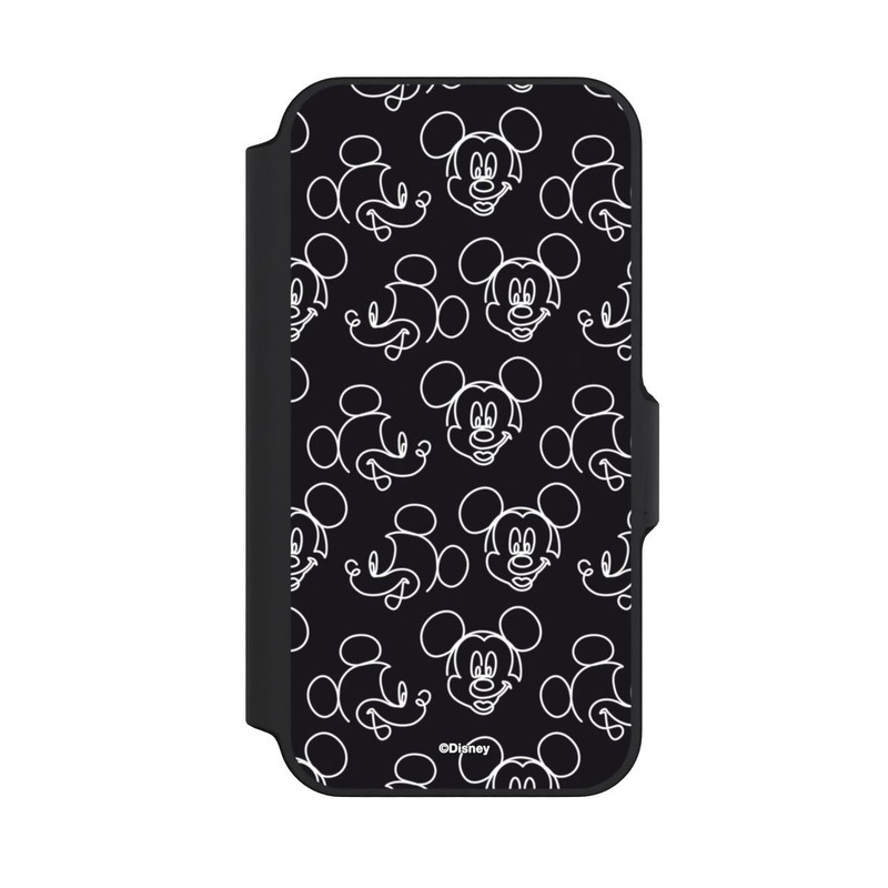 iPhone 13 Mini NIVOflip Disney Mickey Faces Black Line Art Pattern