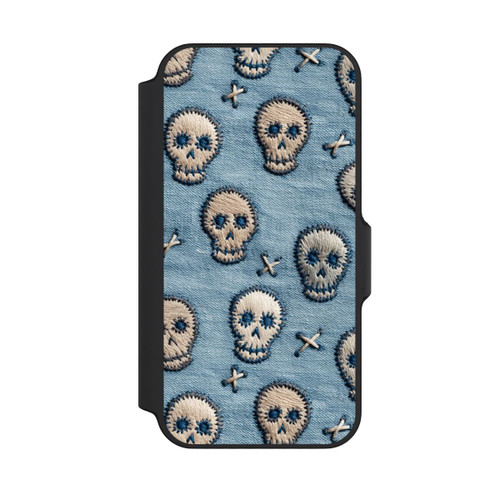 Apple iPhone 13 Mini NIVOflip Skulls on Jeans Pattern