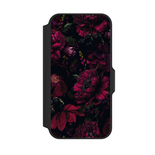 Apple iPhone 13 Mini NIVOflip Dunkle Rote Blumen Liebe