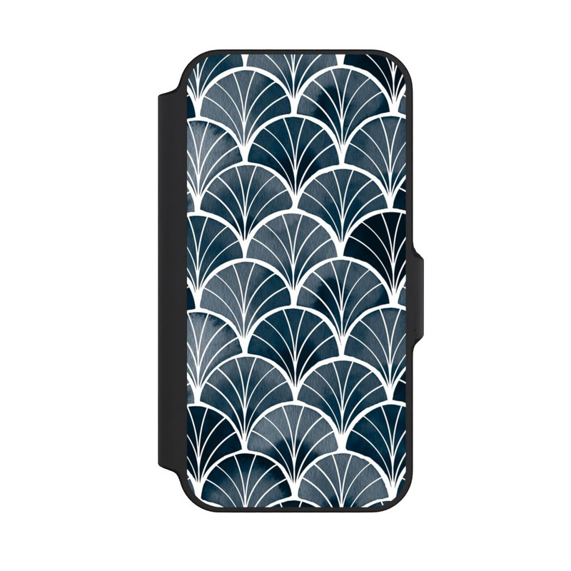 iPhone 13 Mini NIVOflip Botanische Brise Art Deco Grau