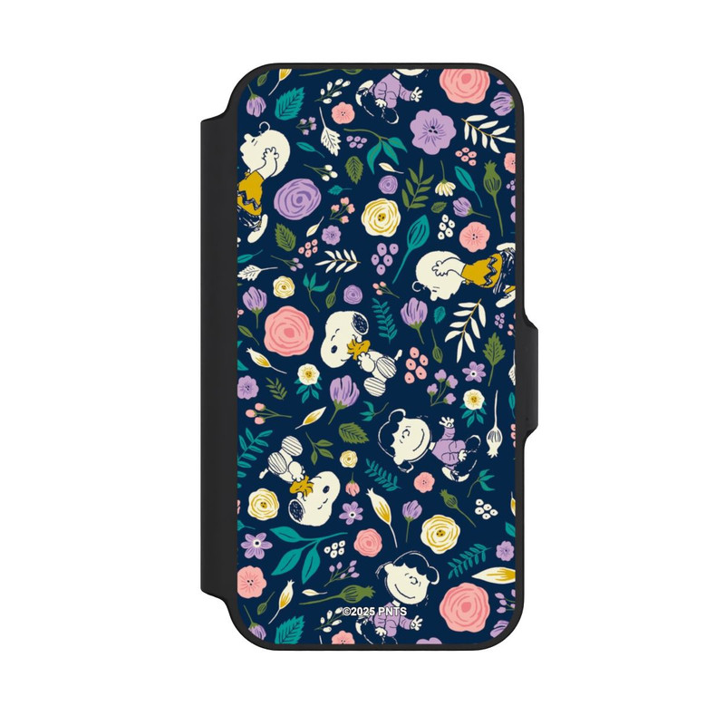 iPhone 13 Mini NIVOflip Peanuts Dark Flower Pattern