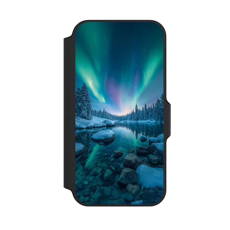 iPhone 13 Mini NIVOflip Aurores boréales Briller avec IA